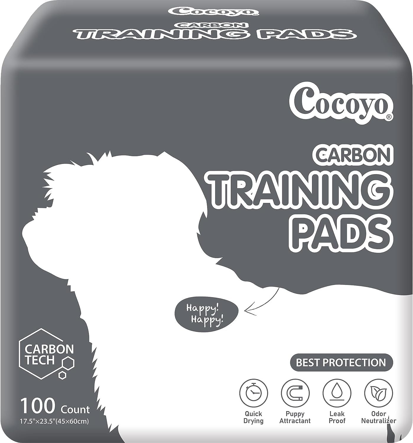 COCOYO Super Absorbent Puppy Training Pads - 30 Count, Best Value Leak-Proof Dog Pee Pads for Potty Training