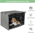 New World Pet Dog Crate Cover – Teflon Fabric Protector, Designer Cover Fits Various Sized-Crates