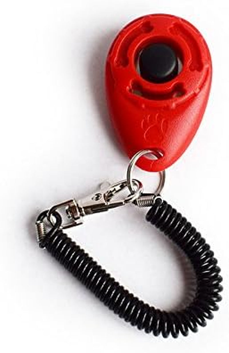 Ruconla 4 Pack Dog Training Clicker with Wrist Strap, Pet Training Clicker Set