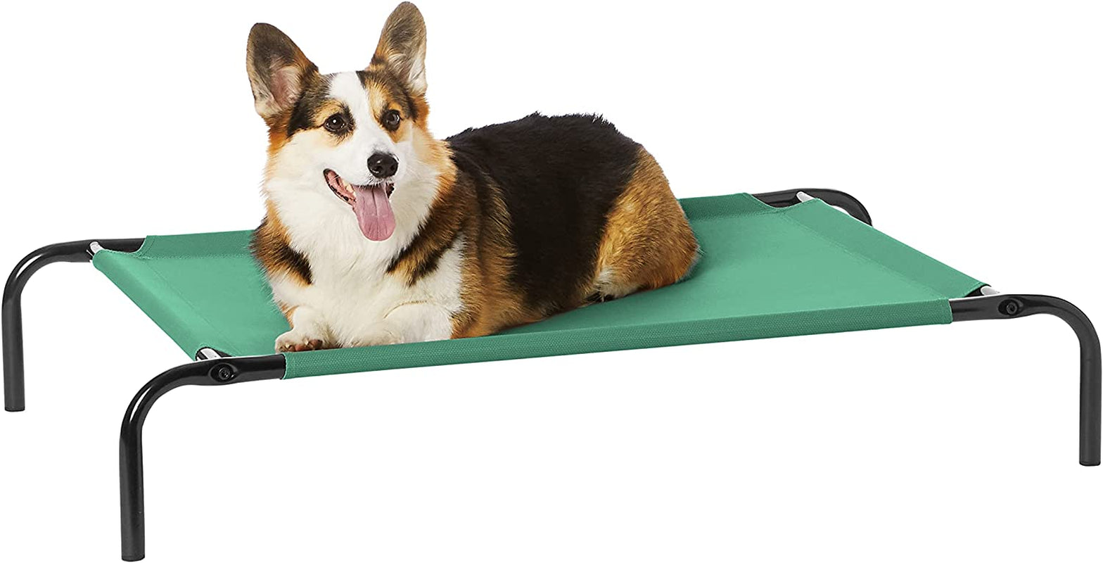 Amazon Basics Cooling Elevated Dog Bed with Metal Frame, Various Sizes + Colors