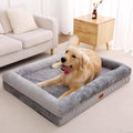 XL Orthopedic Dog Bed: Waterproof, Washable, Grey, Ideal for Large Dogs