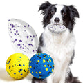 Durable Dog Tennis Balls - 4 Pack - Chew and Water Toy for All Dog Sizes