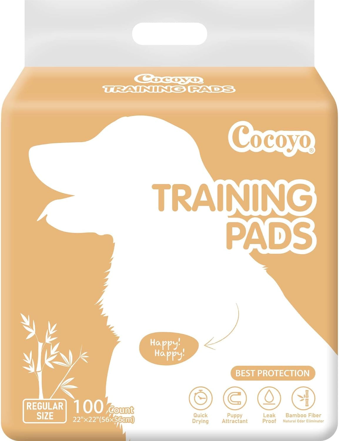 COCOYO Super Absorbent Puppy Training Pads - 30 Count, Best Value Leak-Proof Dog Pee Pads for Potty Training