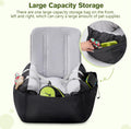 Dog Car Seat - Soft Booster Seat with Storage Pockets, Detachable & Washable Travel Bed, Clip-On Seat Belt