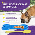 Hertzko Snuffle and Lick Mat Set with Spatula - Interactive Enrichment Toys for Dogs and Puppies