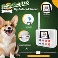 Wireless Electric Dog Fence System with Large LCD - Waterproof Collar, 2.4Ghz Antenna