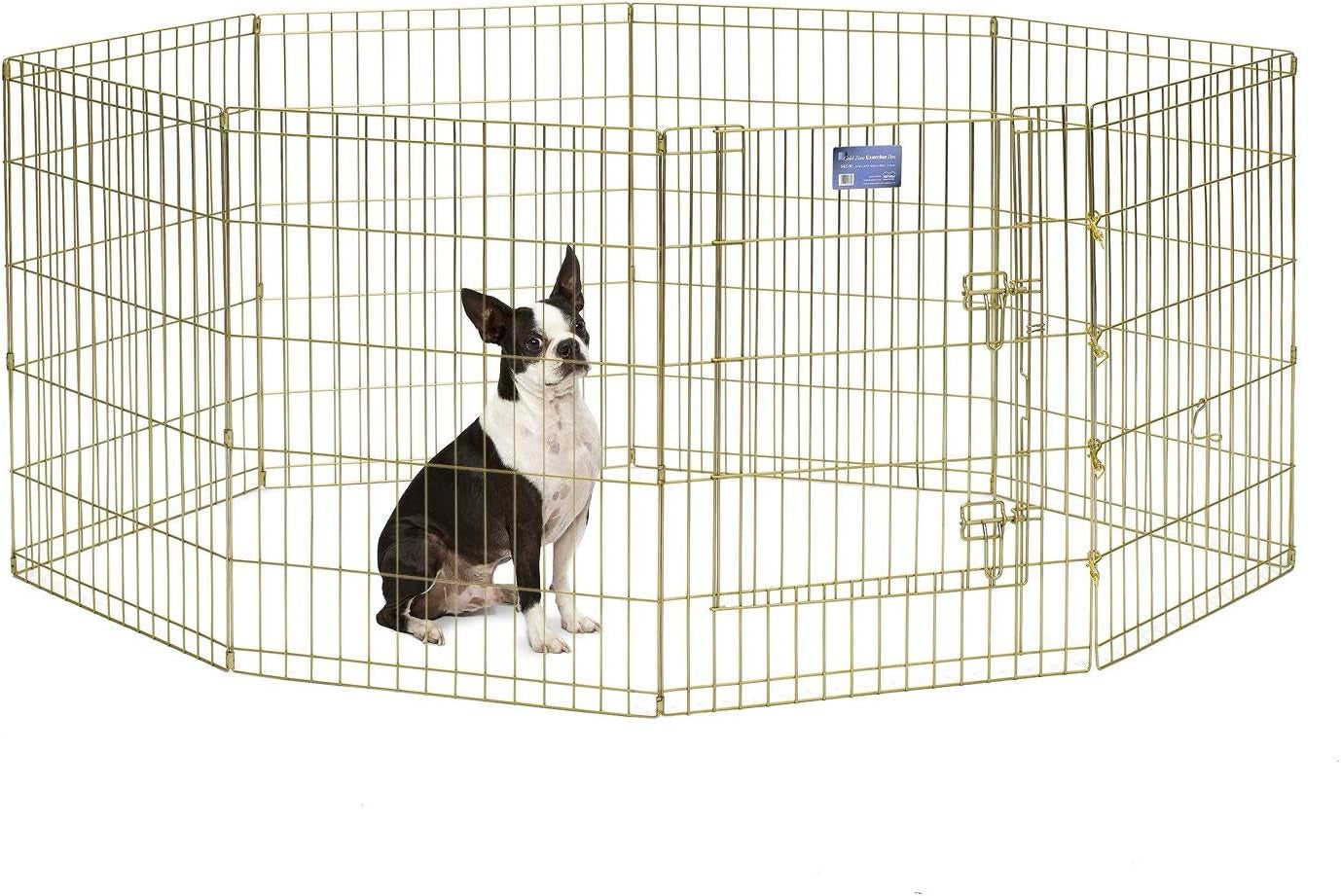 Midwest Foldable Metal Dog Exercise Pen – Portable Pet Playpen, Durable & Secure Outdoor/Indoor Dog Exercise Enclosure