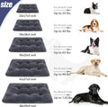 Large Deluxe Washable Dog Crate Bed - Thick Flannel, Anti-Slip, Fluffy Comfort, Various Sizes