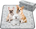 Qeils Reusable Washable Puppy Pads - 2 Pack Waterproof Non-Slip, Absorbent Training Mats for Crates, Playpens
