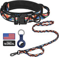 DAGANXI Tactical Dog Collar - Adjustable Military Training Collar with Handle and Metal Buckle for Medium/Large Dogs