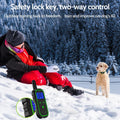 Dog Training Shock Collar, 4 Modes, Waterproof, Rechargeable, 3300Ft Range, Green