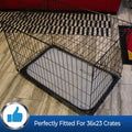 PET MAGASIN Reusable Washable Pet Pads - Highly Absorbent, Waterproof Bottom, Perfect for Crates & Training, 3 Pack