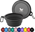 2-Pack Collapsible Dog Bowls with Carabiners: Portable, BPA-Free for Travel & Outdoor Activities