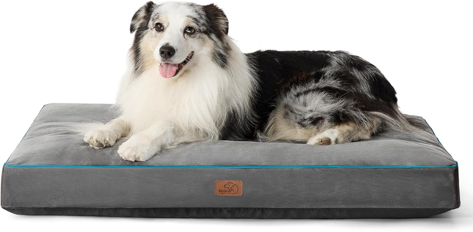 Bedsure Waterproof Large Dog Bed - 4 Inch Thick, Washable Cover, for Dogs up to 80lbs