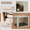 Hicaptain Windproof Polyester Dog Crate Cover – Durable Indoor/Outdoor Pet Kennel Cover for Wire Crates