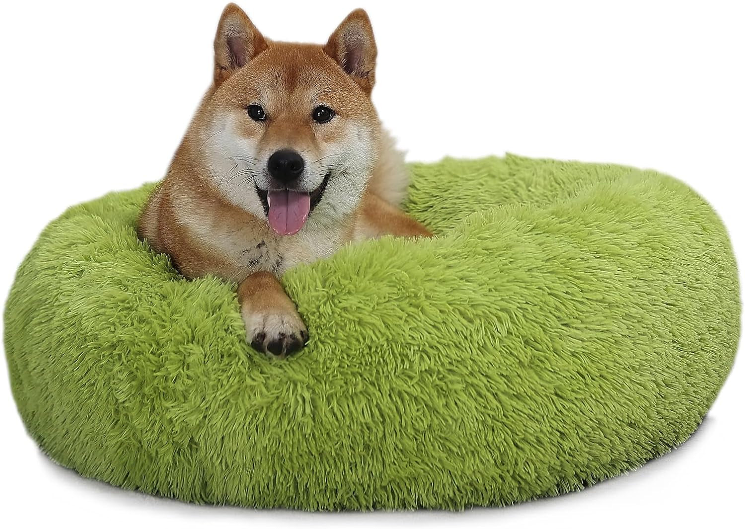 Small Calming Dog Bed - Anti-Anxiety, Washable, Fluffy, Waterproof, Anti-Slip Base