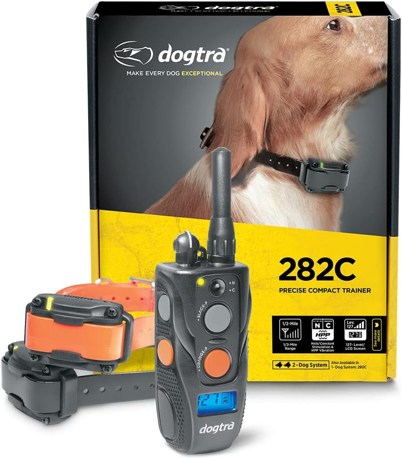 Dogtra Tom Davis 280C E-Collar, Waterproof, 1/2-Mile Range, 127 Levels with Boost & Lock - All Dog Sizes