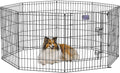 Midwest Foldable Metal Dog Exercise Pen – Portable Pet Playpen, Durable & Secure Outdoor/Indoor Dog Exercise Enclosure