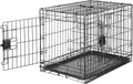 24-Inch Foldable Metal Dog Crate with Tray - Durable Single Door Wire Kennel from Amazon Basics, Black