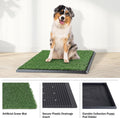PETMAKER Artificial Grass Puppy Pee Pad with Tray – Reusable Multi-Layer Dog Potty Training Pad for Small Dogs