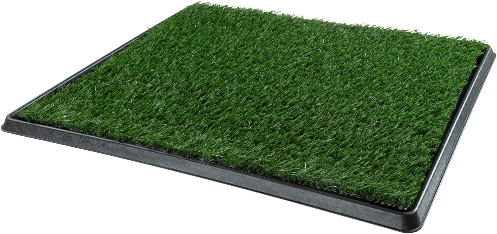 PETMAKER Artificial Grass Puppy Pee Pad with Tray – Reusable Multi-Layer Dog Potty Training Pad for Small Dogs