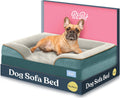 Orthopedic Sofa Dog Bed, Egg Foam, Extra Head/Neck Support, Waterproof, Medium Dogs