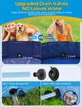 VISTOP XXL Foldable Dog Pool: Hard Plastic, Portable, 67