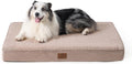 Bedsure Orthopedic Dog Bed - Memory Foam, 2-Layer, Washable Cover, Waterproof Lining, 36x27x3.5 Inch