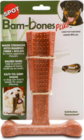 SPOT Bam-Bones Plus T-Bone for Dogs Under 60Lbs: Durable, Non-Splintering Chew Toy, Beef Flavor