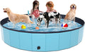 Foldable Medium Dog Pool, Collapsible Bath for Dogs & Kids, PVC, 40