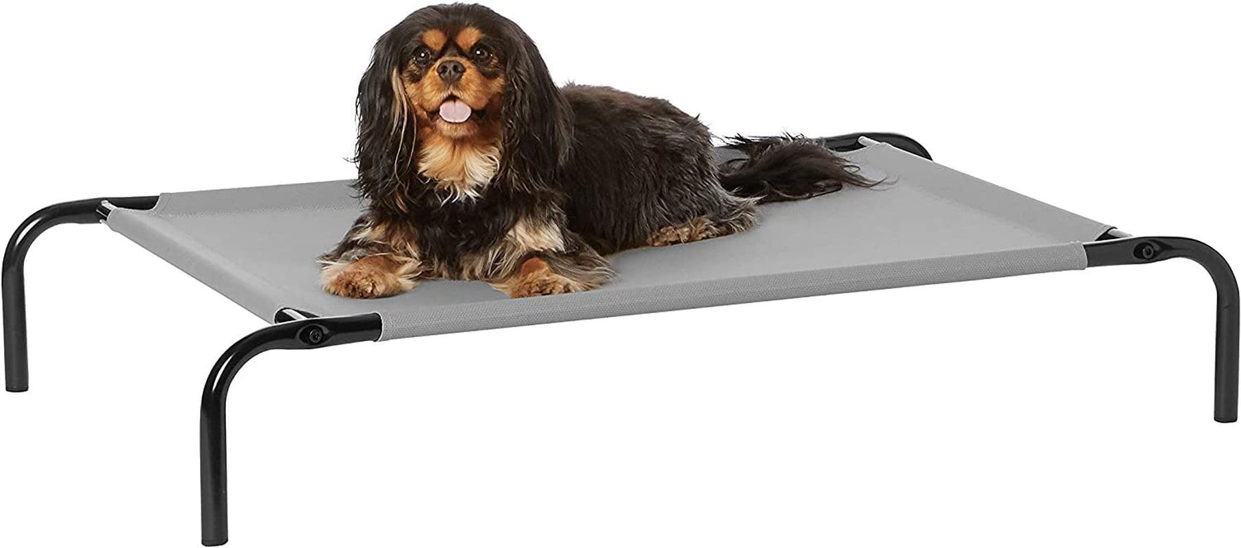 Amazon Basics Cooling Elevated Dog Bed with Metal Frame, Various Sizes + Colors