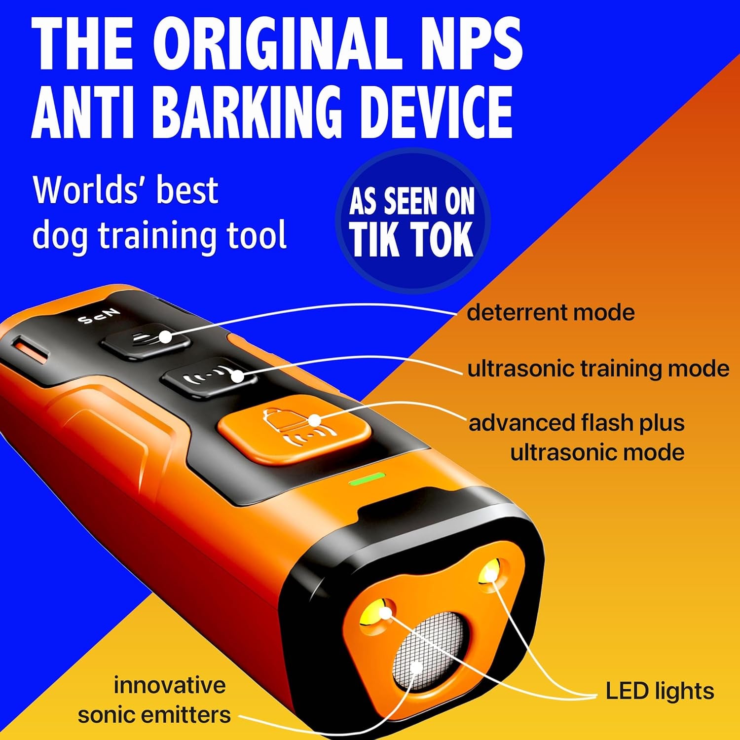 Ultrasonic Dog Bark Deterrent: Long-Range, Non-Shock Behavior Trainer