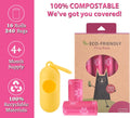 Biodegradable Dog Poop Bags with Dispenser - Corn Starch Based, Leak-Proof & Extra Thick, Eco-Friendly Waste Bags