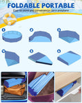 Foldable Medium Dog Pool, Collapsible Bath for Dogs & Kids, PVC, 40