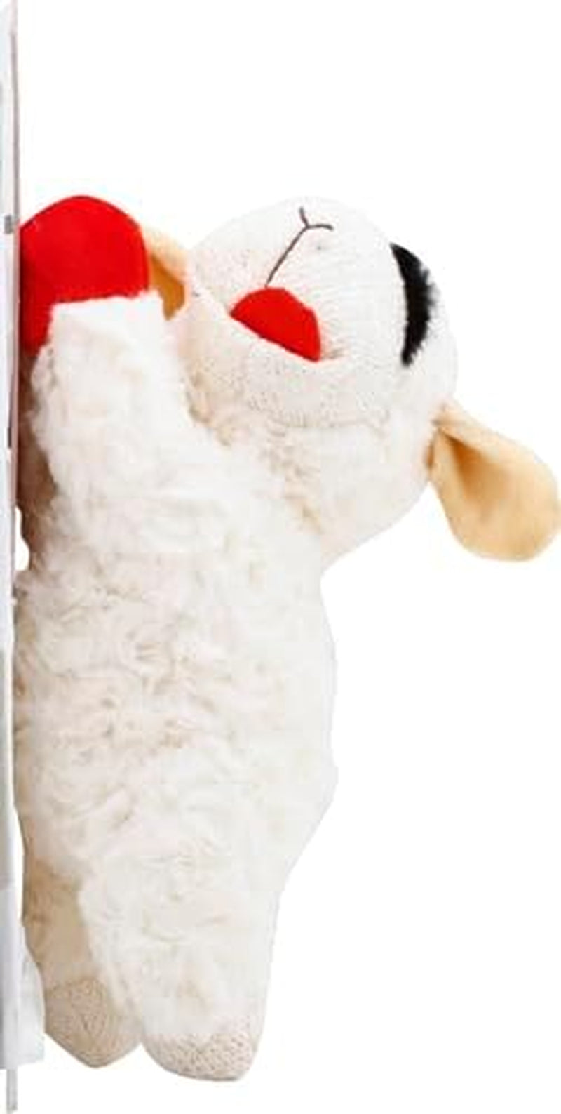 Multipet Plush Dog Toy, Lambchop, 10" Regular, White, Large