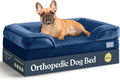 Orthopedic Sofa Dog Bed, Egg Foam, Extra Head/Neck Support, Waterproof, Medium Dogs