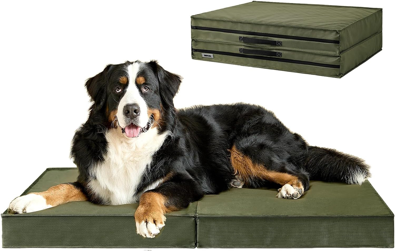 EHEYCIGA Large Orthopedic Dog Bed - Foldable, Waterproof, Washable Cover, 36"x27"x3.5"