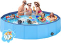 Foldable Medium Dog Pool, Collapsible Bath for Dogs & Kids, PVC, 40