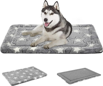 EMPSIGN Reversible Dog Bed Mat - Cool & Warm Sides, Machine Washable, Large - 36x24x1.1 Inches