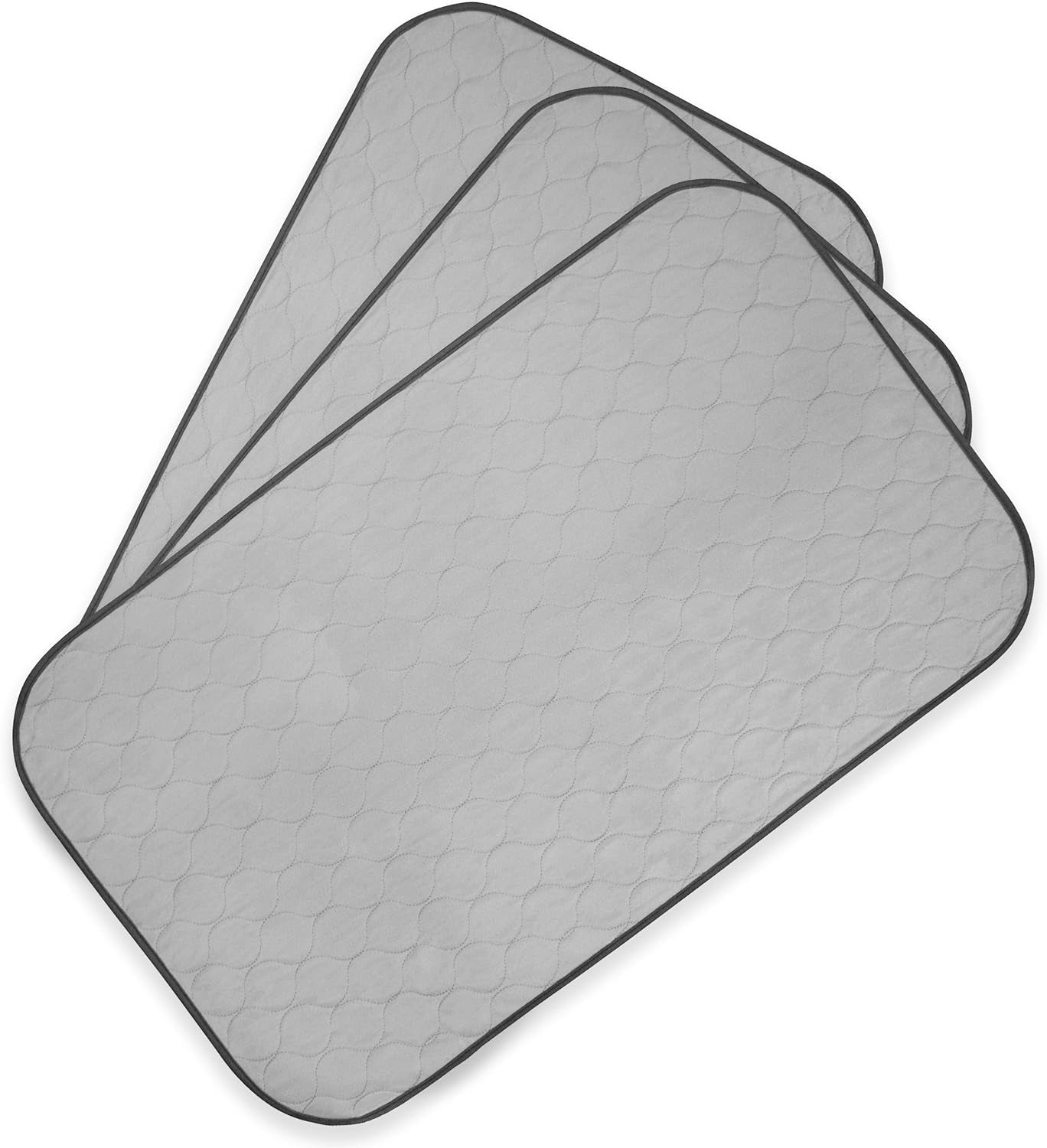 PET MAGASIN Reusable Washable Pet Pads - Highly Absorbent, Waterproof Bottom, Perfect for Crates & Training, 3 Pack