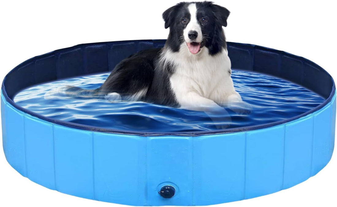 Portable Foldable Dog Pool, PVC, Suitable for Indoor & Outdoor Use, 32"x8"