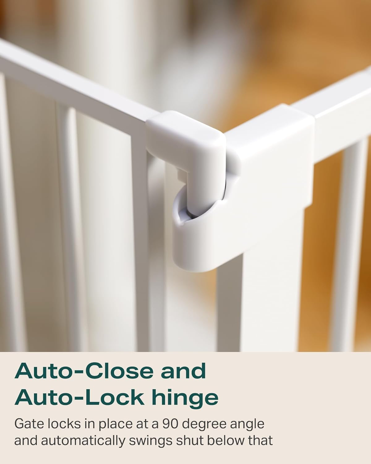Cumbor Extra Wide Baby & Dog Gate - Walk Thru Auto-Close Gate for Stairs & Doorways, Easy Install