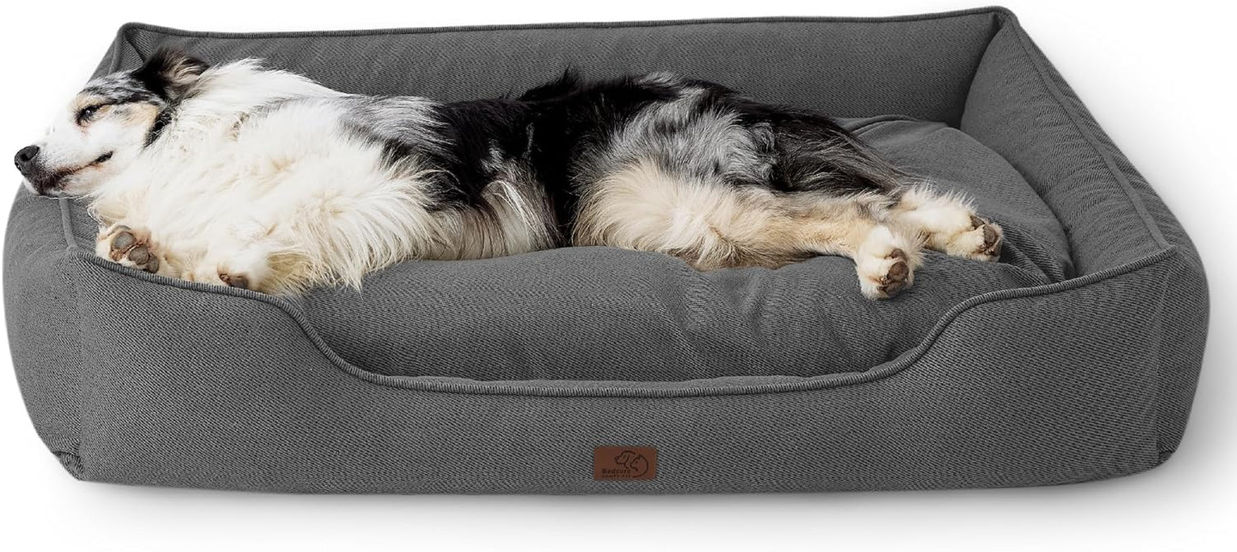 Bedsure Waterproof Dog Bed, Medium, All-Season Orthopedic Foam, Washable - 30x24x9", Grey