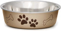 Loving Pets Bella Bowls: No-Tip Stainless Steel, Spill-Proof Pet Bowl, Medium, Blueberry Blue