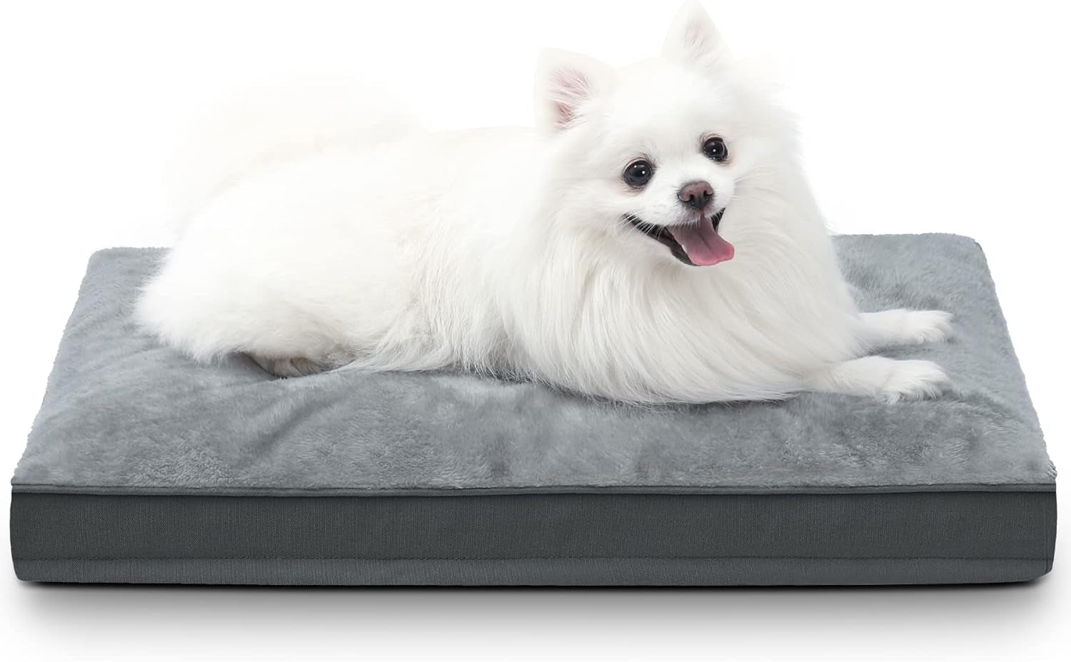 Waterproof Dog Crate Bed - Plush, Anti-Slip, Washable Cover, for All Dog Sizes, 35x22 Inch