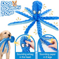 Alphatool Squeaky Dog Toy, Octopus Toys for Aggressive Chewers, Tough No Stuffing Plush Large Dogs, Crinkle Interactive Puppy Small Medium Dogs