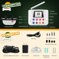 Wireless Electric Dog Fence System with Large LCD - Waterproof Collar, 2.4Ghz Antenna