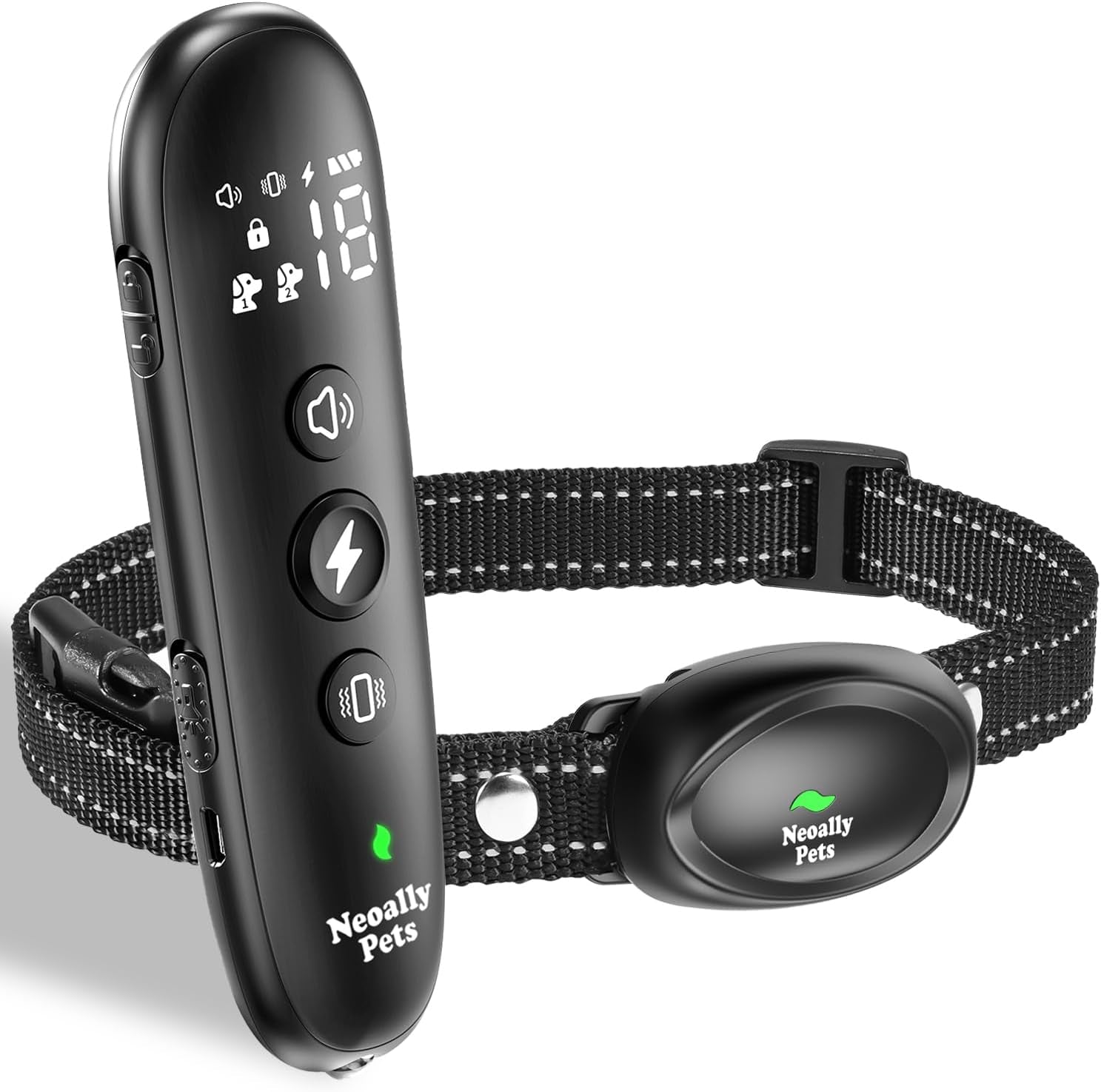 Neoally Long Range Dog Training Collar: Waterproof, Rechargeable with LED Light, 3000 Ft