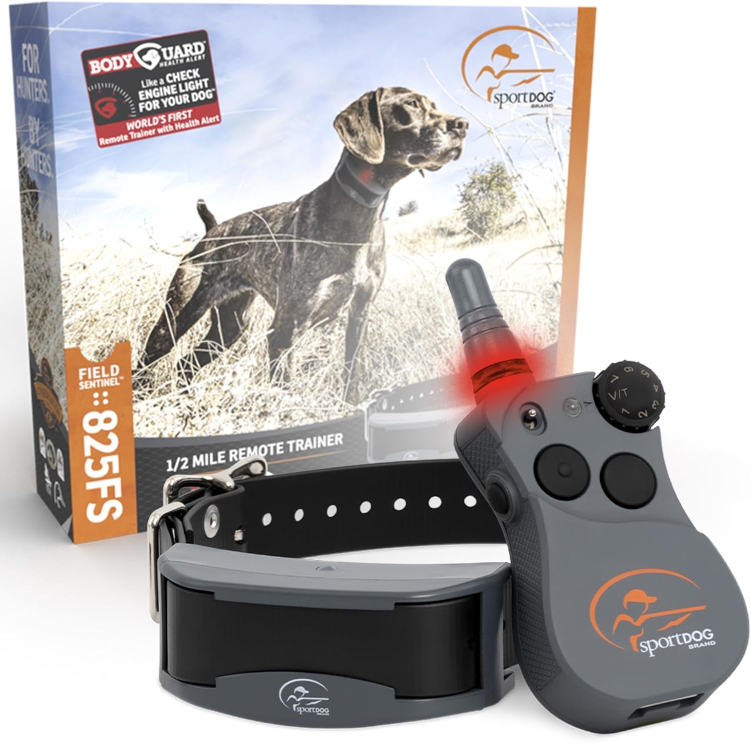 Sportdog Brand Sporthunter 825X - 1/2 Mile Range, Shock/Vibrate/Tone, Rechargeable Dog Training Collar
