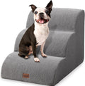 Dog Stairs 3-Step, Non-Slip for Small Dogs - Access Bed, Couch Easily - Indoor/Outdoor